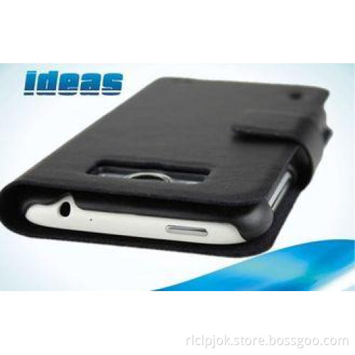 Black HTC Leather Phone Case Wallet for HTC Sensation XL X3